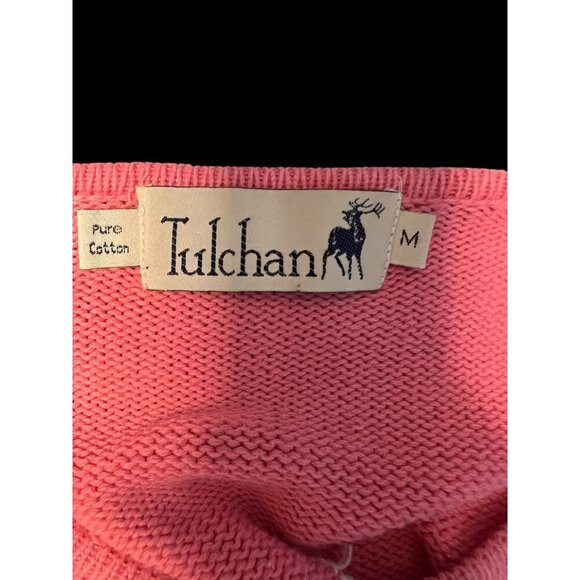 Tulchan Sweater Women Medium Pink Floral Pure Cotton feminine cottagecore - Picture 5 of 6